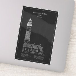 Adesivo Farol Big Sable Point - Michigan - PD