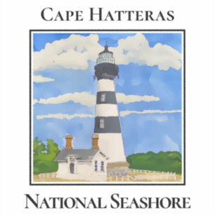 Adesivo Farol, Cabo Hatteras, Parque Nacional Marinho