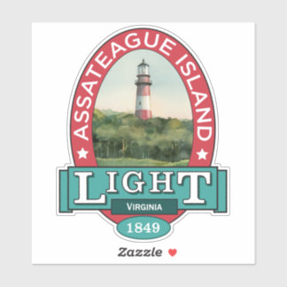 Adesivo Farol da Ilha de Assateague