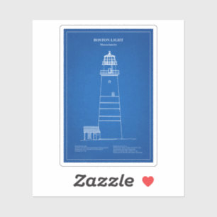 Adesivo Farol de Boston Light - Massachusetts - AD
