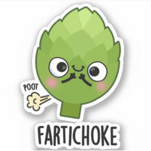 Adesivo Fartichoke Funny Farting Artichoke Pun