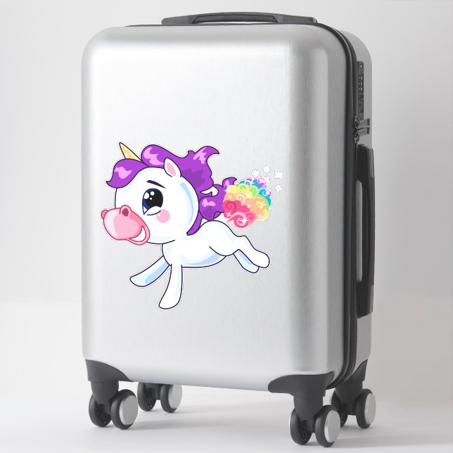 Adesivo Farting Unicorn Sticker (Mala)