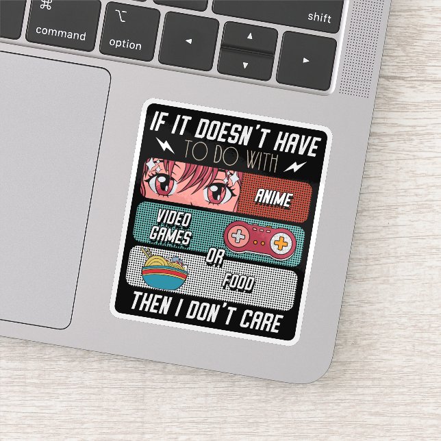 Adesivo Fãs De Animação Engraçadas Comidas E Videos games  (Detalhe)