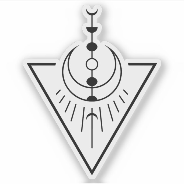 Adesivo Fase da lua solar ascensão (Frente)