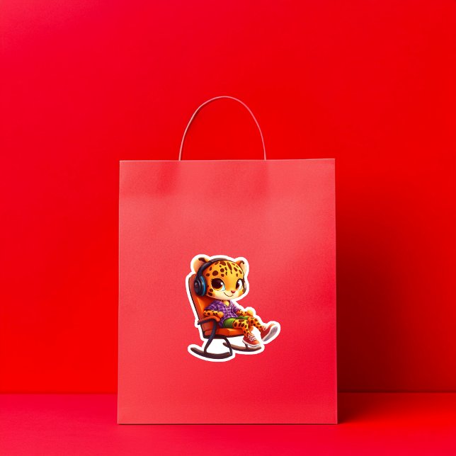 Adesivo Fast Rocking Cheetah Vinyl Sticker (Criador carregado)