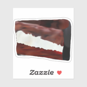 Adesivo Fatia de bolo de chocolate