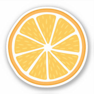 Adesivo Fatia de laranja
