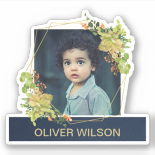 Adesivo FATURA SUCCULENTA DO CACTUS Dourado FÓRMULOS FÓRMU