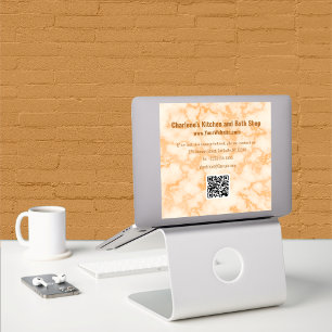 Adesivo Faux Orange Marble