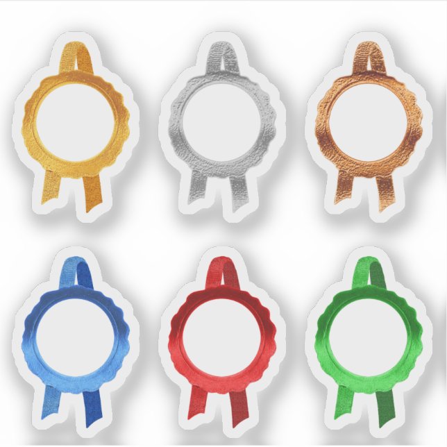 Adesivo Faux Prêmio/Seletor de Certificado (6ClrHollow) (Frente)