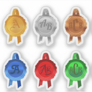 Adesivo Faux Prêmio/Seletor de Certificado (6ClrInicials)