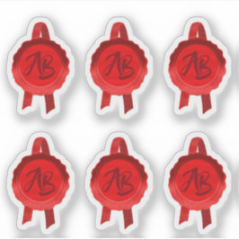 Adesivo Faux Prêmio/Seletor de Certificado (Iniciais Verme