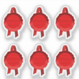 Adesivo Faux Prêmio/Seletor de Certificado (Placa Vermelha