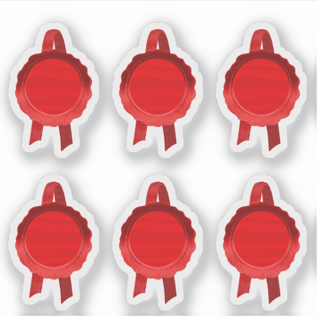 Adesivo Faux Prêmio/Seletor de Certificado (Placa Vermelha (Frente)