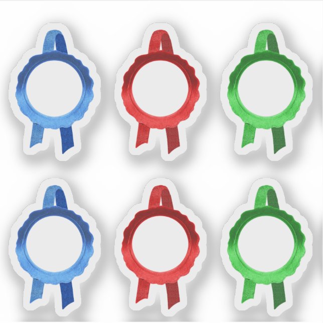 Adesivo Faux Prêmio/selos de certificado (BRG Hollow) (Frente)