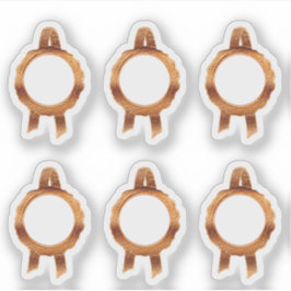 Adesivo Faux Prêmio/selos de certificado (BronzeHollow)