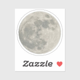 Adesivo Favor de Festa de aniversário Exterior da Lua de Á