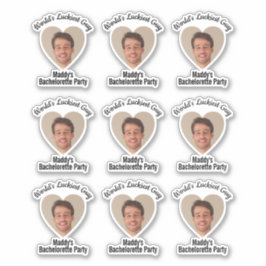 Adesivo Favor do Rosto do Festa de solteira Engraçado