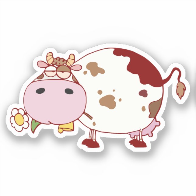 Adesivo Fazenda de Design de Vaca Cólvora Bovinos Bovinos  (Frente)