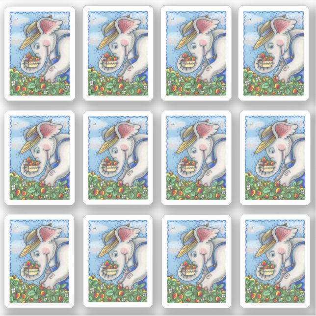 ADESIVO FAZENDA ELEFANTE ESCOLHENDO MALAS EM BIB (Frente)