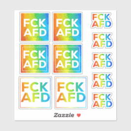 Adesivo FCK AFD Stickersheet Regenbogen