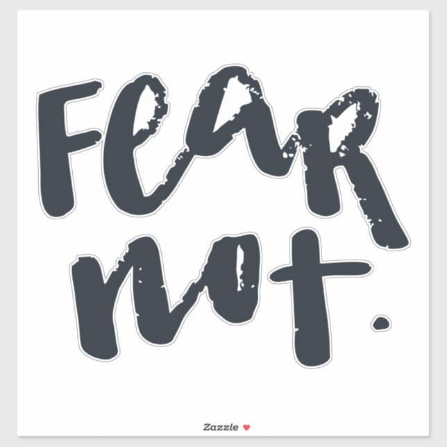 Adesivo Fear not (Folha)