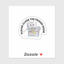 Feche a porta do frigorífico