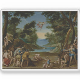 Adesivo Federico Zuccaro - Cupido e Pan