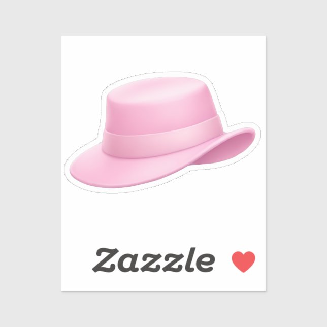 Adesivo Fedora Emoji Rosa - (Folha)