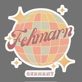 Adesivo Fehmarn deutsche Ostseeinsel retro