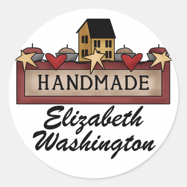 Adesivo feito à mão / com craveiro por SRF (Frente)