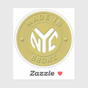 Adesivo Feito em Bronx Token