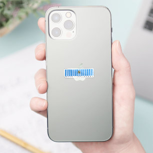 Adesivo Feito em Oklahoma Barcode no Orgulho do Estado de 