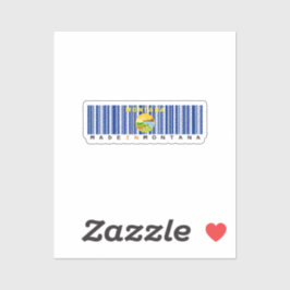 Adesivo Feito no Missouri Barcode Flag Sticker - Estado