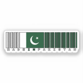 Adesivo Feito no Paquistão Design de Bandeira em Código de
