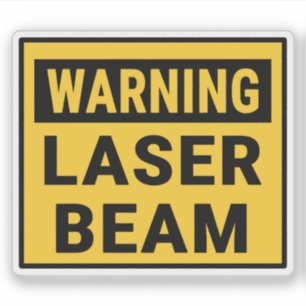 Adesivo Feixe laser de aviso