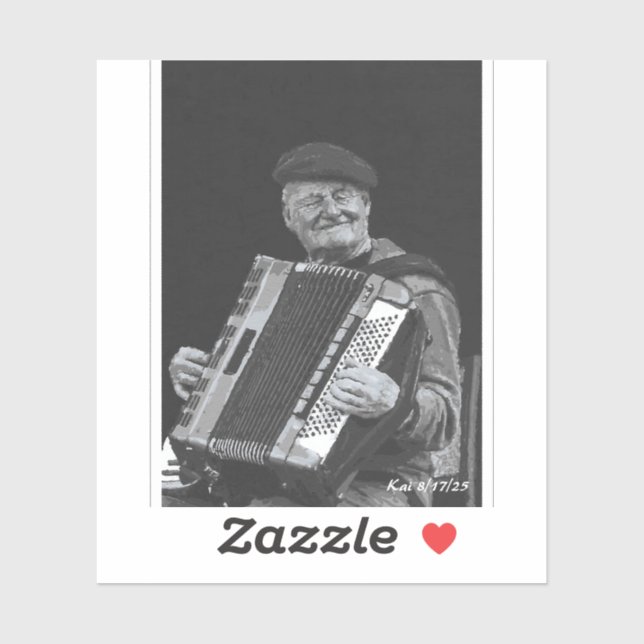 Adesivo Felicidade é, Musical de Paris, Arte Negra e Branc (Folha)