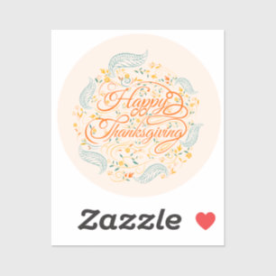 Adesivo Feliz Ação de Graças