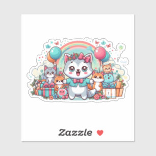 Adesivo Feliz aniversário, Cutie Pie