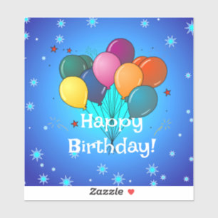 Adesivo Feliz Aniversário... hora de celebrar!