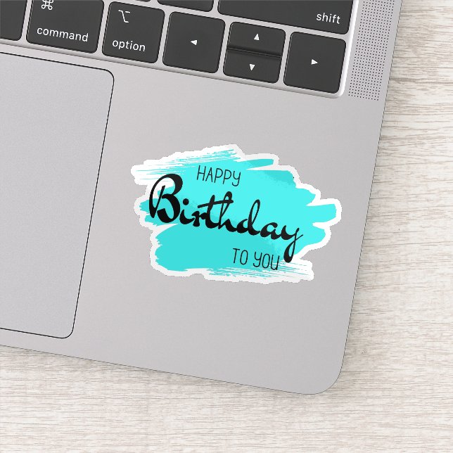 Adesivo Feliz aniversário para você. (Detalhe)