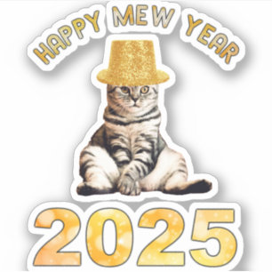 Adesivo Feliz Ano Novo 2025