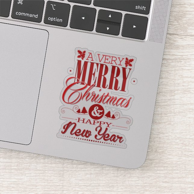 Adesivo Feliz ano novo Feliz de Natal (Detalhe)