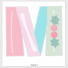 Adesivo Feliz Berry [a letra M]