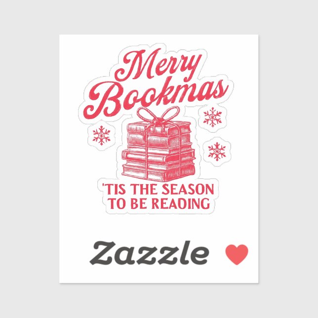 Adesivo Feliz Bookmas, é a época de ler  (Folha)