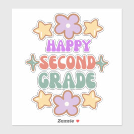 Adesivo Feliz de volta à escola, bom segundo