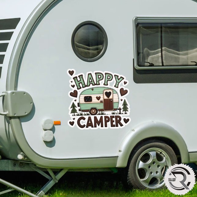 Adesivo Feliz Decal de Camper Vinyl - Cota de Camper (Criador carregado)