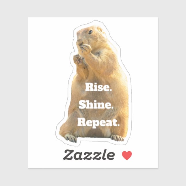 Adesivo Feliz Dia da Marmota (Folha)