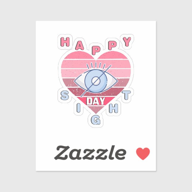 Adesivo Feliz Dia da Visão (Folha)