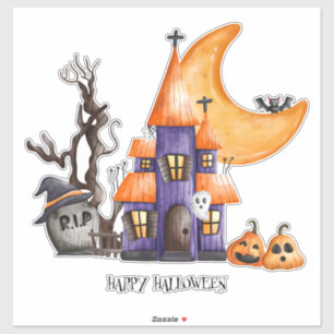 Adesivo Feliz Dia das Bruxas